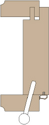 řez zárubeň vnitřní Basic