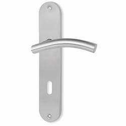 klika dveřní se štítem METAL TUBE - MTS 08 72 BB
